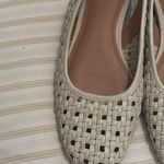 Nordstrom  Cream Woven Slingback Loafers Photo 2