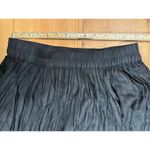 Prairie Western Boho Cottage Core Cowgirl Peasant Maxi Skirt Medium Broomstick Black Photo 3