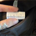 NWOT black one shoulder satin prom dress size 18W lace up back flared skirt slit Photo 3