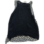 3.1 Phillip Lim  Tank Top Womens 2 Black White‎ Animal Print Layered Silk Photo 2