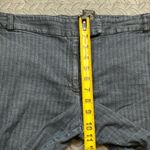 Apostrophe Stretch Women's Dark Gray Pinstripe Straight Leg Jeans Size 14 Photo 5