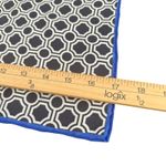 Barbara Blank Hand Rolled Scarf Womens Black Square Silk Bandana Neck Hair Tie Photo 3