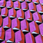 Diane Von Furstenberg 90's Shift Modern Geometric Mini Dress in Pink - Size 10 Photo 9