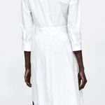 ZARA white asymmetric tunic with bow Photo 1