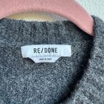 RE/DONE  Redone 90’s Oversize Crewneck Gray Wool Blend Relaxed Sweater Size XS Photo 2