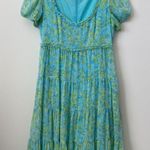 Likely Chloe Crinkled Floral Chiffon Midi Maxi Dress Size: 6 Photo 4