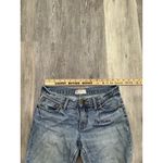 Free People Embroidered Graphic Skinny Low Rise Jeans Light Wash Blue Size 26 Photo 5