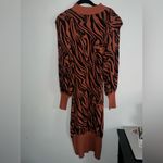 New York & Company Black and Brown Long Sleeve Dress size M Size M Photo 1