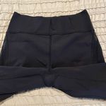 Lululemon Sun Setter Crop Leggings 17.5” Black 8 W6AEQS Sheer Mesh Activewear Photo 4