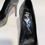 Alice + Olivia Dahlia Glitter Pumps Pointed Toe Stiletto Silver Size EU 37 Photo 3