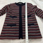 Talbots Red White Blue Clasp Closure Blazer Photo 3