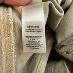 Chico's Platinum Crop Jeans Khaki 5 Pocket Notch Hem Size 2.5, 14 XL Photo 3