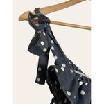 DL1961 Dennet Tie-Strap Polka-Dot Print Ruffled Cropped Tank Top Size Medium Photo 5