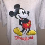 Vintage 80s 90s Disneyland Resort Mickey Mouse gray short sleeve shirt Size XL Photo 1