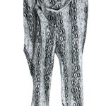 Almost Famous Denim Paperbag Joggers Womens 2X Gray Snake Print Belted Festival Photo 1
