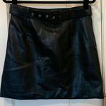 H&M Black leather-style skirt Photo 0