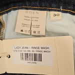 💕DOEN💕 Lady Jean ~ Ultra High Waisted Barrel Leg Rinse Wash Dark Blue 30 NWT Photo 15