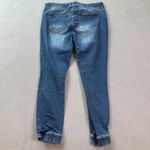 Celebrity Pink Womens Jogger Jeans M Distressed Denim Elastic Waist Drawstring Photo 1