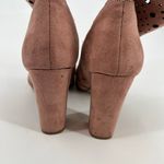 Steve Madden  Ennie Rose Suede Cutout Mid-Calf light pink Boots boho size 7.5 Photo 10