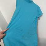 Lilly Pulitzer Turquoise Blue Collared Short Sleeve Cotton Polo Shirt Dress M Photo 12