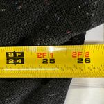 Entro  tie waist sheer v-neck pullover sweater black color dots L casual Photo 6