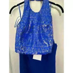 Dress the Population Dress the Population Ashton Pants Set Electric Blue size L NWT Photo 4
