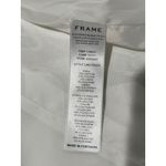 frame denim FRAME Grandfather White Cotton Blend Blazer Jacket Women's‎ XS Photo 3