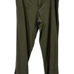 Dollhouse Linen Blend  Olive Green Raw Hem Casual Crop Beach Pants Juniors Size 9 Photo 7