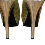 Mossimo EUC Gold Sequins Platform Stiletto Heels Sz 9 Photo 2