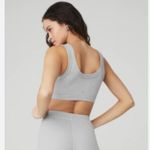 Alo Yoga  Wellness Bra in Heather Gray Size Small $89 Photo 2
