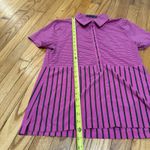 G/Fore Pink Mixed Stripe Golf Athletic Polo Shirt Size Medium Photo 5