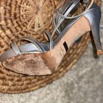 Badgley Mischka  Silver Strappy Sandals Photo 6