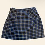 Miss Selfridge NWT Blue Plaid Mini Skirt Size 6 Photo 1