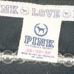 PINK - Victoria's Secret Victoria’s‎ Secret Pink Size XS Black Hooded Quarter Zip Up Sweatshirt Photo 2