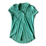 Mossimo Utility Polo Shirt Green Size M Photo 2