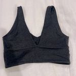 CARBON38 Wrap Low Back Sports Bra in Heather Melt Charcoal Gray Size Small $88 Photo 4