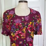 Leslie Fay Vintage 80s floral button down blouse Photo 5