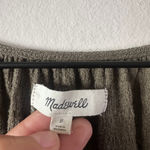 Madewell  Olive Green Textured Blouse Women's S Photo 5