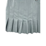 Aureum Sky Blue Vegan Leather Pleated Skirt Size XS Blue Photo 4