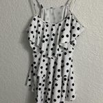 Black and white polka dot swim tank size L Size L Photo 0