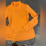 Nike  Women's Orange Long Sleeve Quarter-Zip Top Photo 1