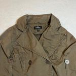 Bebe Vintage Addiction Button Up Utility Cape Jacket Size M Hipster Casual Photo 3