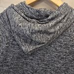 Athleta {S}  Uptempo Hoodie Sweatshirt Charcoal Gray Black Marled Photo 6