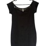Charlotte Russe Zinga Black Sheer Upper Bow Dress Women Sz L Photo 0