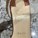 Christian Louboutin  Cordorella Spike Embellished Leather Sandal Wedges Size 38 Photo 8