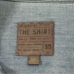 joe's jeans  The Shirt Chambray Shirt XS Blue Snap Front Long Sleeve Western Boho Photo 9