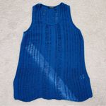 Daisy Fuentes  knit  sweater vest blue size L NWOT Photo 0