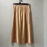 New Collection Skirt MIDI Size Medium Peach Tan Cocktail Party NEW Orange Photo 4
