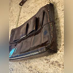 Kate Spade  Knightsbridge Byrd Clutch Handbag Chestnut Brown Patent Leather Photo 2