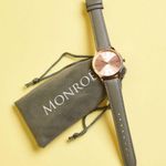 NWT Monroe Classique Wrist Watch in Sunburst Solerose Gray Photo 1